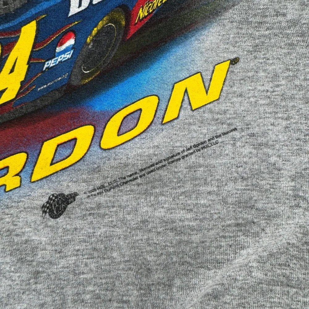 Vintage Y2K Winners Circle Jeff Gordon #24 NASCAR Shirt Mens Large Gray Preowned - Picture 3 of 7